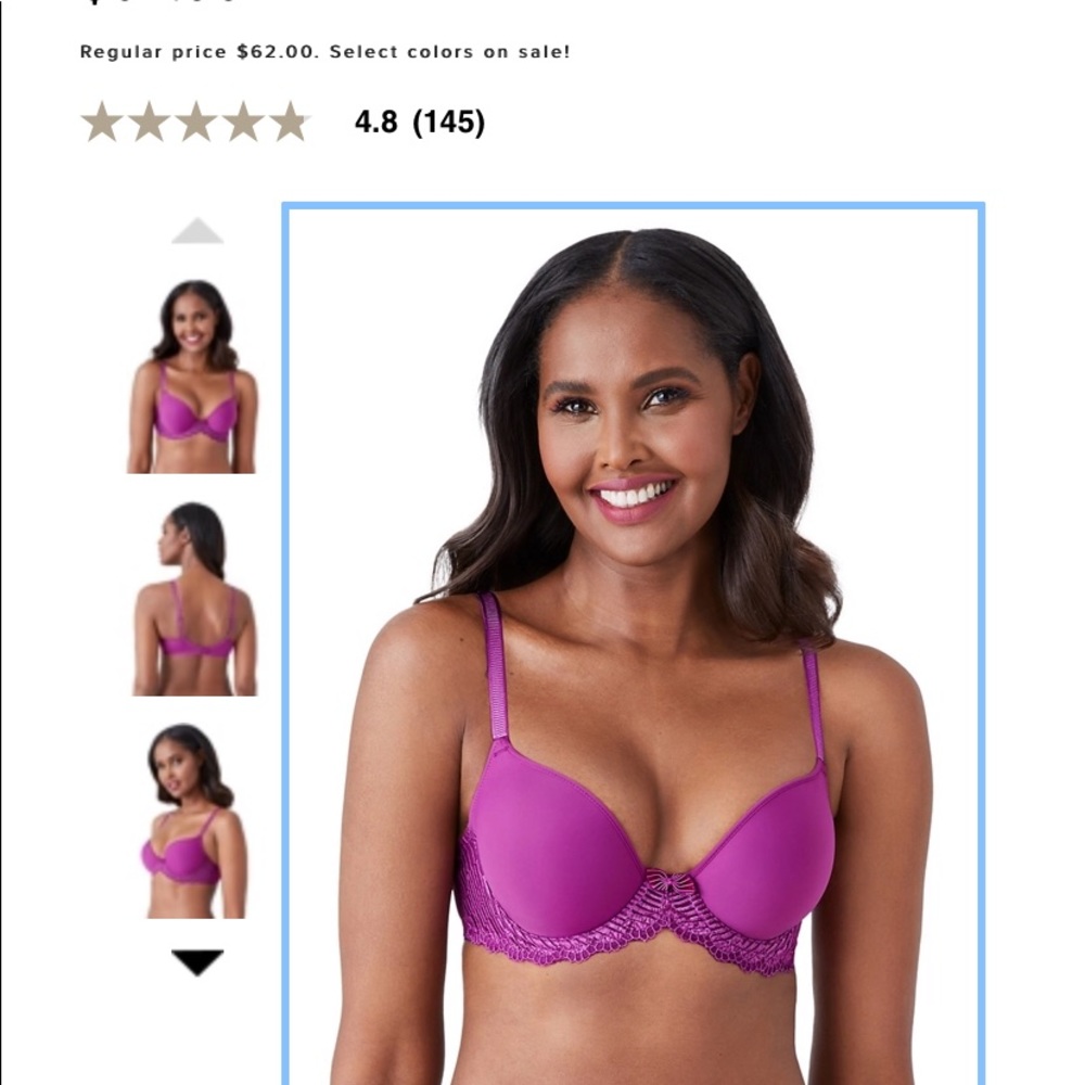 NWT Wacoal  t-shirt bra 36D